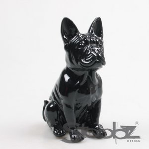 Stoobz Design Französische Bulldogge Statue 20,5 cm – Schwarz | Dekorativer Hingucker