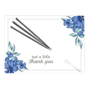 Wunderkerzen-Karte - blaue Blume