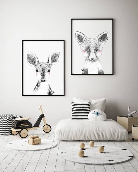 Vosje Kinderkamerposter