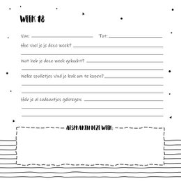 Udfyld bog SilliBeads - Min 9 måneders dagbog - Hardcover Wire-o (SORT/HVID RANGE)