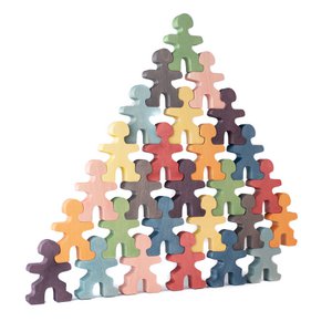 Farbiges Flockmen-Set (27 Teile)