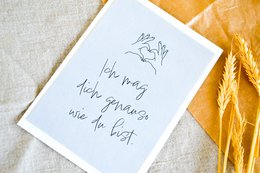 Pocztówka "Lubię Cię taką jaka jesteś"