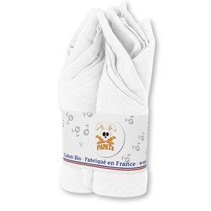 Windeln aus Bio-Baumwolle Weiß