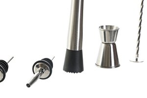 COCTEL SET 9 BAMBU INOX 9X9X25 750ML NATUURLIJK RC185257