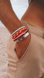 Bracelets set surf culture mint