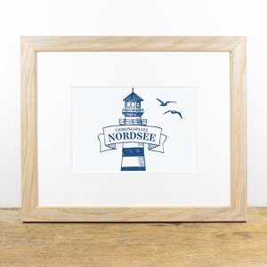 Bild mit Passepartout Nordsee