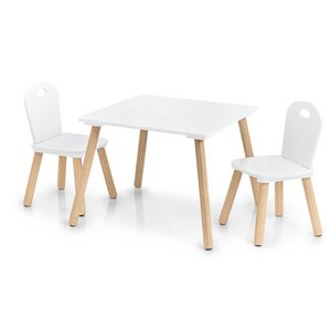 Children's seating set 'Scandi', 3-piece, MDF/pine FSC 100%