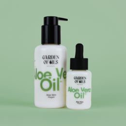 Organic aloe vera oil, 100ml. Moisturizing and nourishing for the skin. Suitable for daily use.