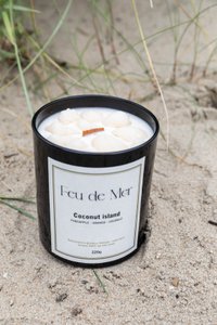 Fullsize 220g scented candle - coconut island