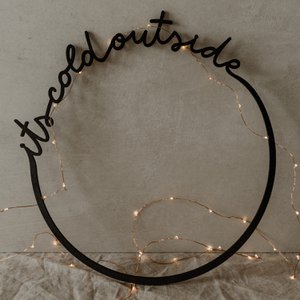 Holzkranz Het is koud buiten (VE = 8 Stk)