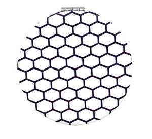 Pocket mirror Hexagon White Compact Two Sided Mirror Copy 2