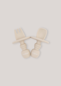 Siliconen Bestekset - Oyster Beige