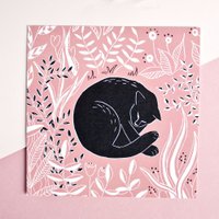 Postkarte | Rosa Katze
