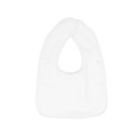 Baby bibs, 26 x 37 cm, White/White, 450 gr/m²