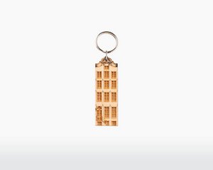 Amsterdam Canal House Keychain - Amstel 101 - Maple