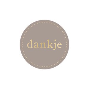 Aufkleber Danke | Goldfolie