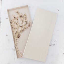 Gui en boîte naturel/or 35x15cm Fairtrade 900-032