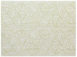 Rectangular placemat in a light green color with a textured geometric pattern, measuring 33 x 45 cm.
