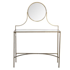 Schminktisch Kupferfarben 98x32x139 cm