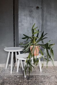 Naïve side table, rectangular L610, white