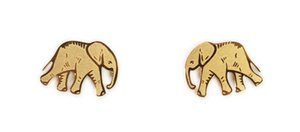Mava Oorbellen - Olifant Goud