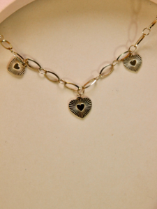 Mi Corazon necklace - boho chic heart pendants