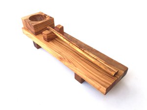 Sushi Station für 1 Personen "squaremood" design aus Olivenholz