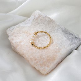 Iaap - Pearl Fidget Twist Ring