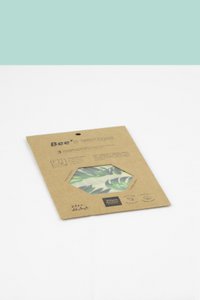 SET VAN 3 PAKKETTEN VAN BIOLOGISCH KATOEN EN PLANTAARDIGE WAS "BLADEREN"