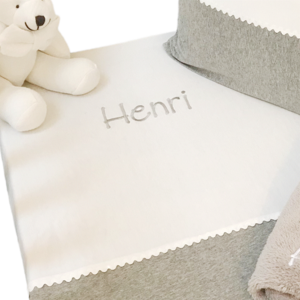 Bettbezug aus Jersey mit Spitze, 135 x 100 cm