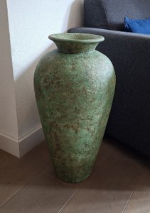 Handmade vase - Green Patina