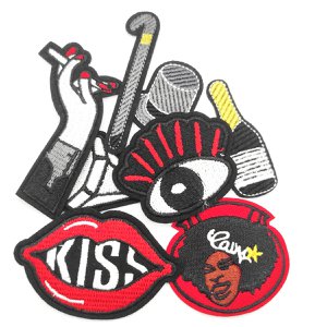 Set of iron-on patches (8 PCES) - Theme: Vintage