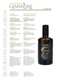 ITALIA | SICILIA | Extra Virgin Olive Oil - il SALTO | 250 ml