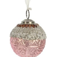 Glas bal kralen roze 