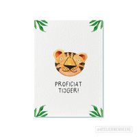 Ansichtkaart | Proficiat Tijger!
