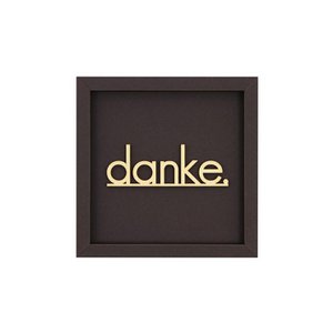 THANK YOU frame card wood lettering magnet