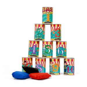 Retr-Oh Blikgooien buitenspel / Blik gooien werpspel / oud hollandse spelletjes OP=OP