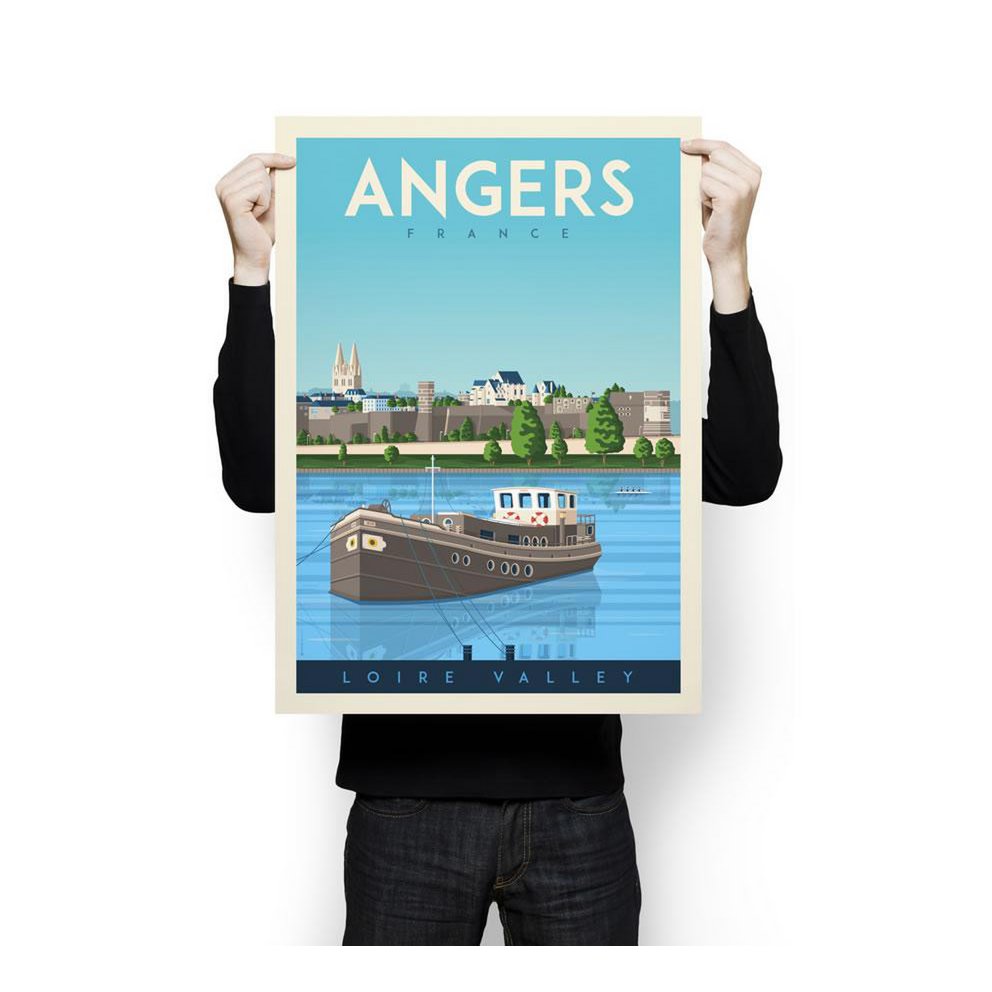 ANGERS VINS FRANCE 1937 Rmlj - POSTER HQ 50x70cm d'une
