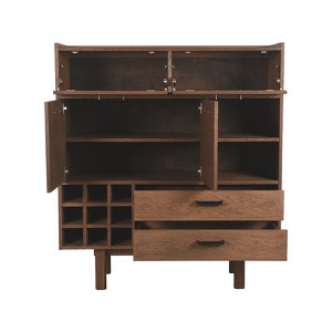 Homestorecity Aufbewahrungsschrank Cali – Smoke – Eiche