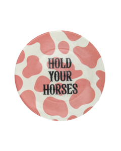 Dessertplaat "Hold Your Horses" Cowgirl -tijdperk