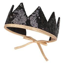 “Black Sequins” Fairy-tale Crown and Wand Magic Set