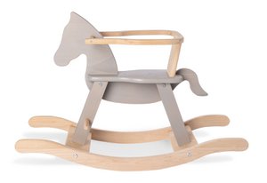 Schaukelpferd „Pinolino” mit Ring, Grau/natürlich