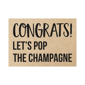 Card - Congrats Let's pop the champagne