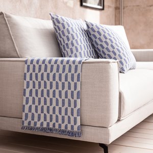 Cover  throw GOFIS HOME  Denise Marine Blue 518/09