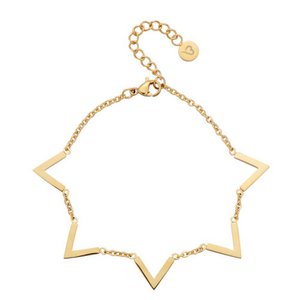 Queen V Anklet Gold