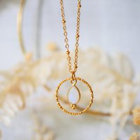Clementine moonstone necklace
