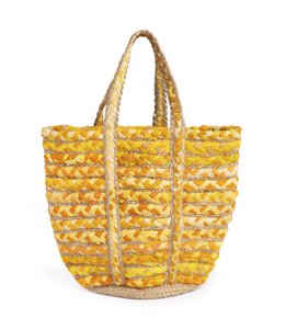 Chindi Yellow Bag - Upcycled, handgewebt