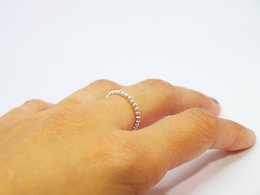 DRAGEE anello di perle d'argento
