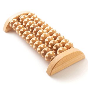 Wooden Foot Massage Roller Feet Massager Wood 26 x 12 cm