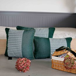 Housse de coussin décoratif vert Cim Lio